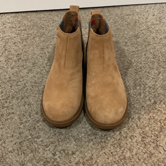 NWOT Sorel tan suede Emilee 11 pull on Chelsea waterproof boots 6.5 - Picture 3 of 7